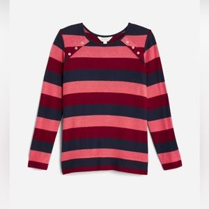 Market & Spruce Gloria Button Detail Knit Top